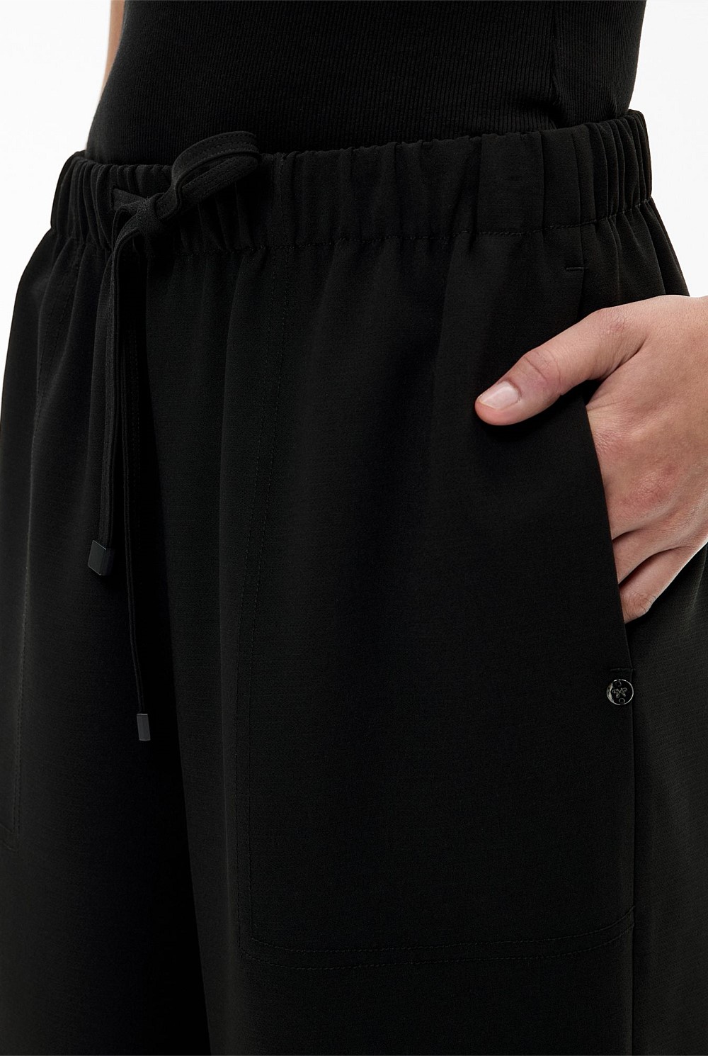 Crepe Track Pants