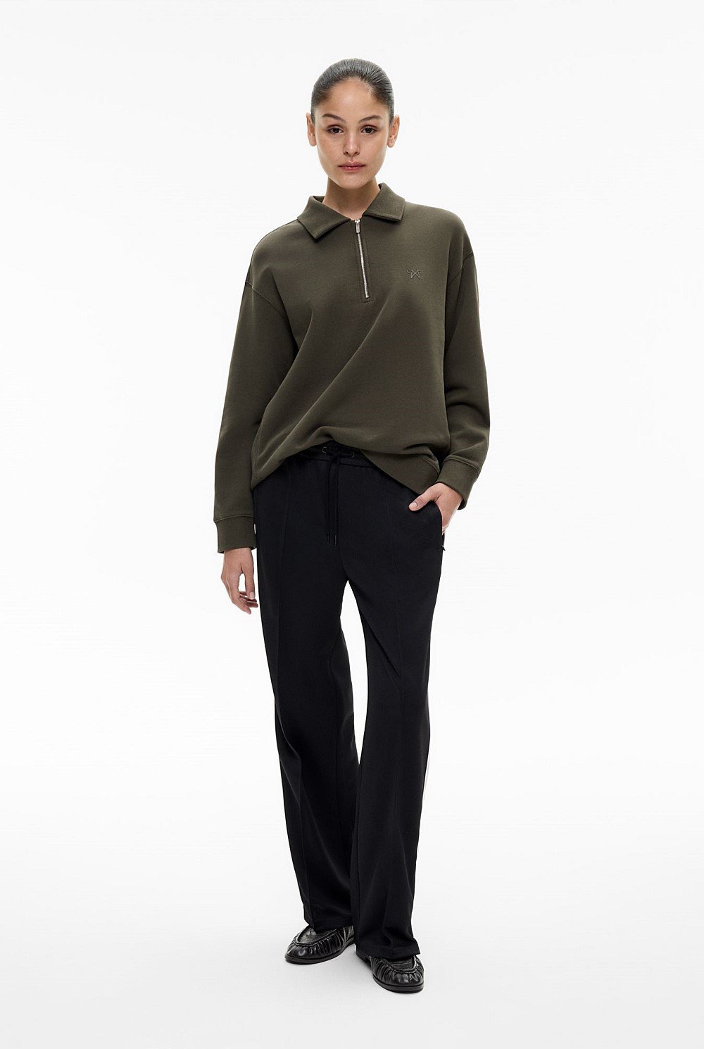 Longline Zip Sweater