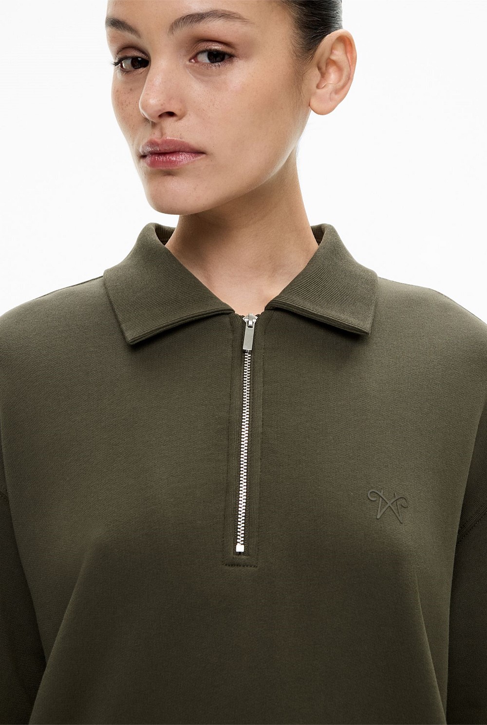 Longline Zip Sweater