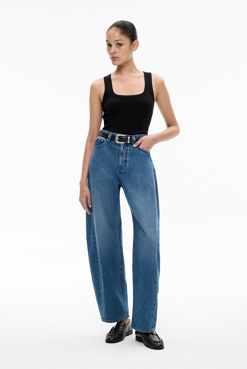 Rib Square Neck Tank