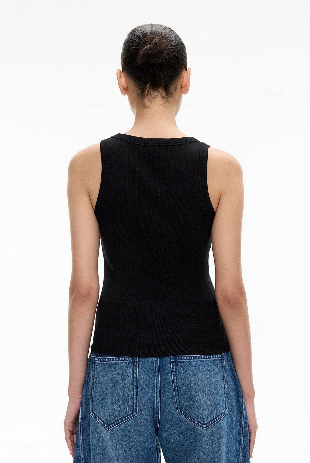 Rib Square Neck Tank