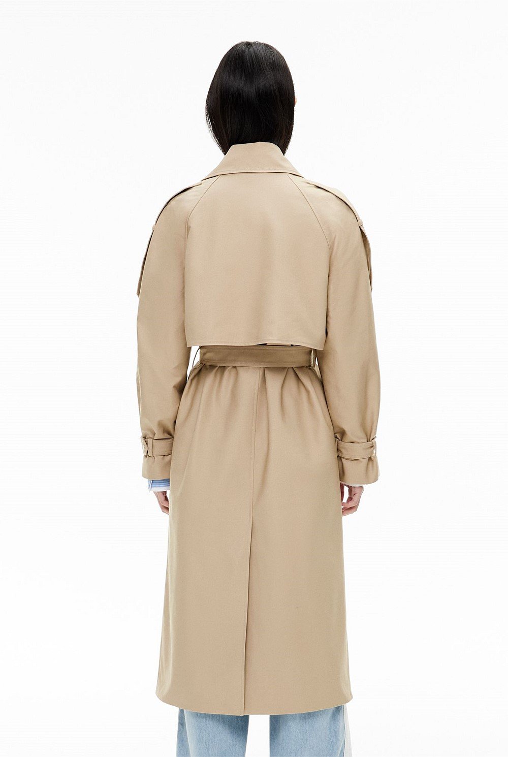 Snap Front Trench Coat