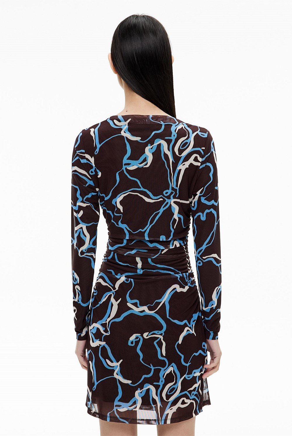 Panel Detail Mesh Dress