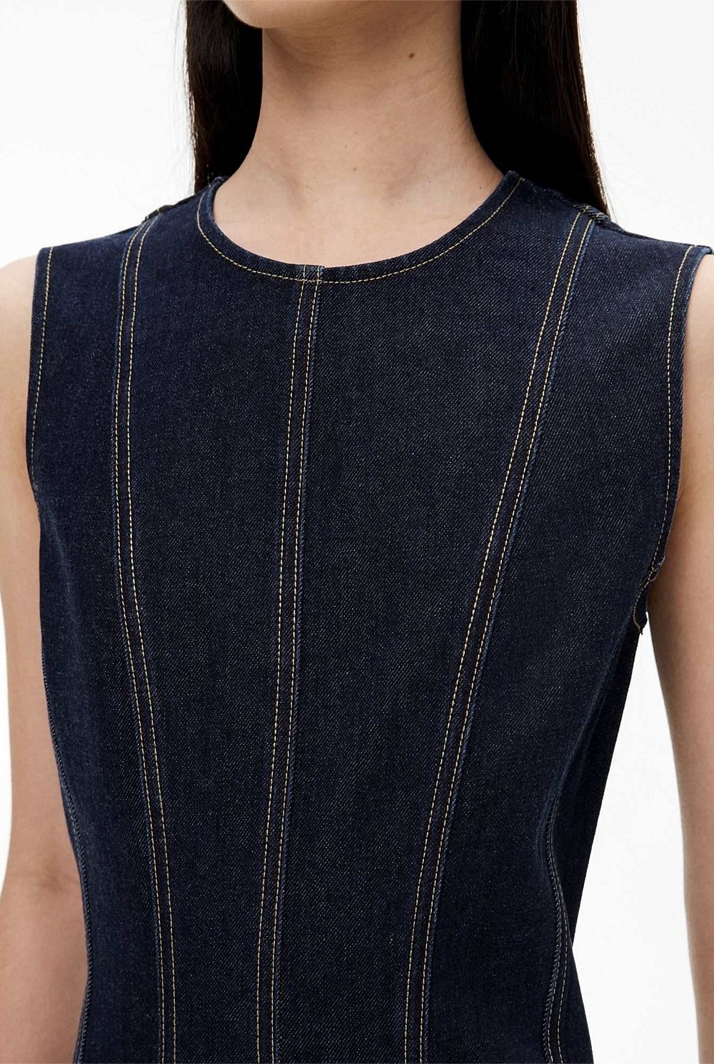 Denim Seam Dress