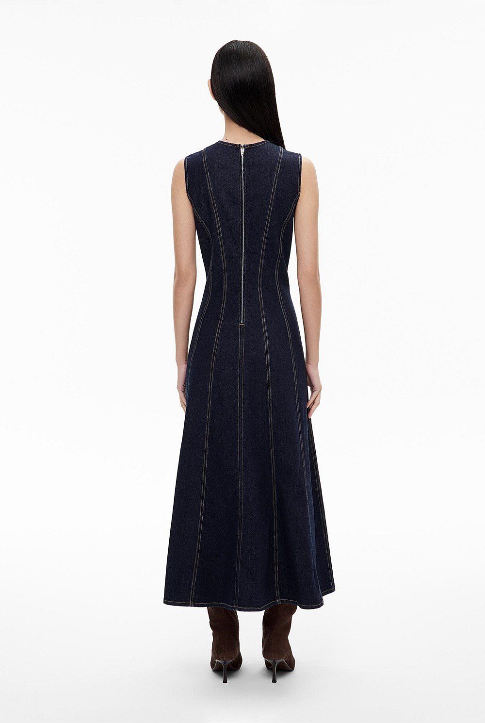 Denim Seam Dress