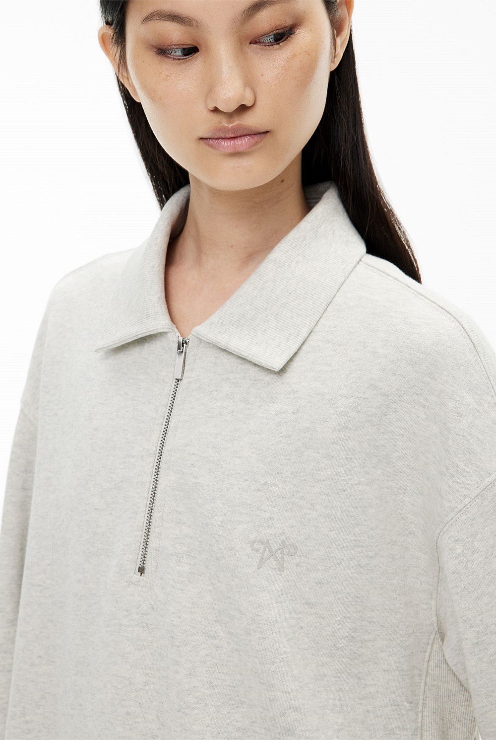 Longline Zip Sweater