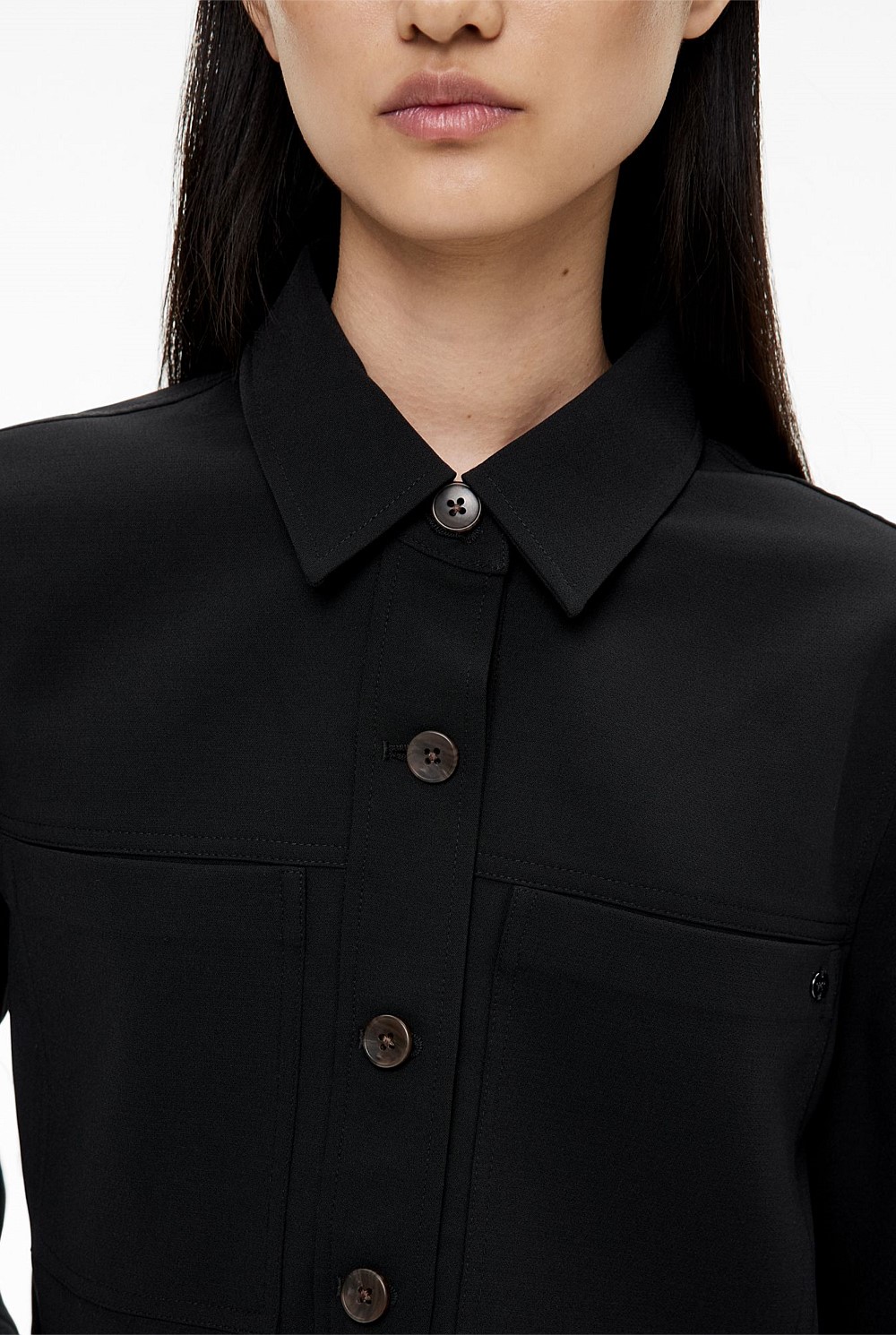 Patch Pocket Shacket