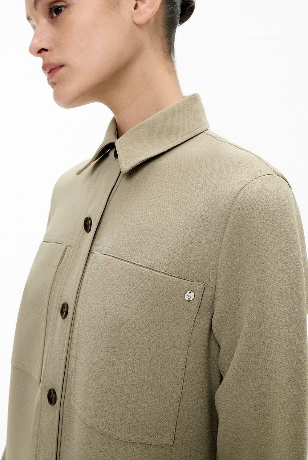 Patch Pocket Shirt Dress