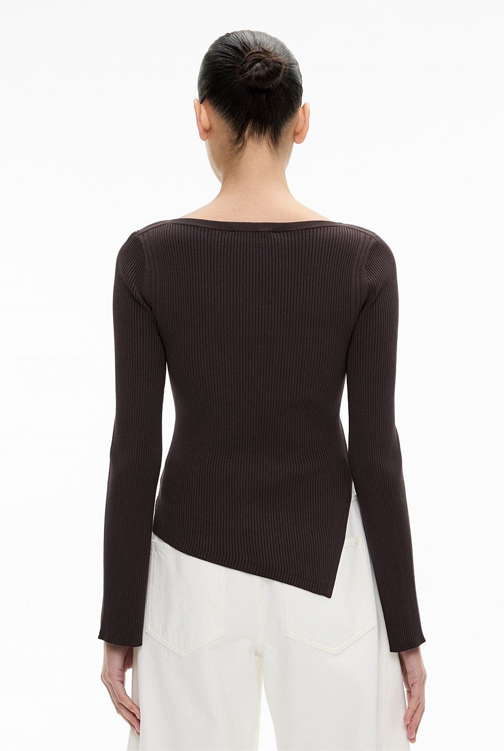 Asymmetric Hem Knit