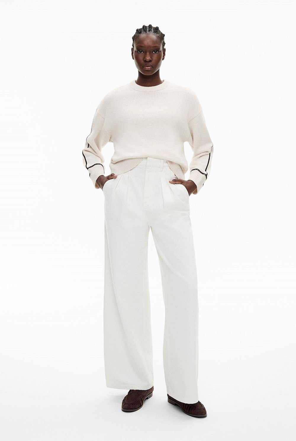 Contrast Detail Knit