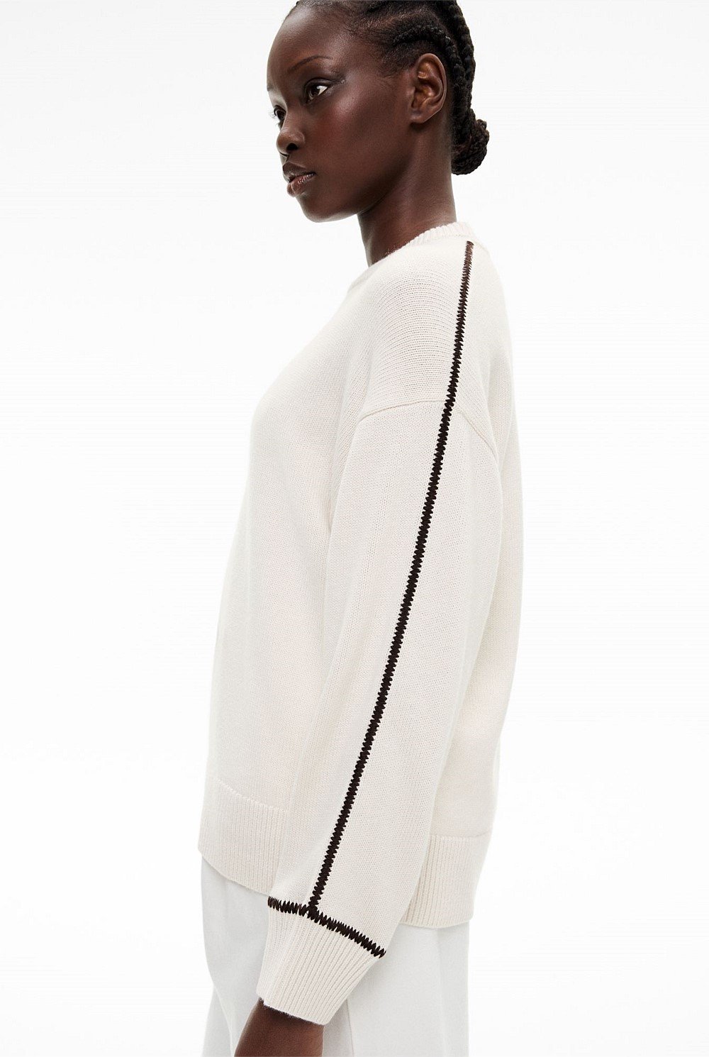 Contrast Detail Knit