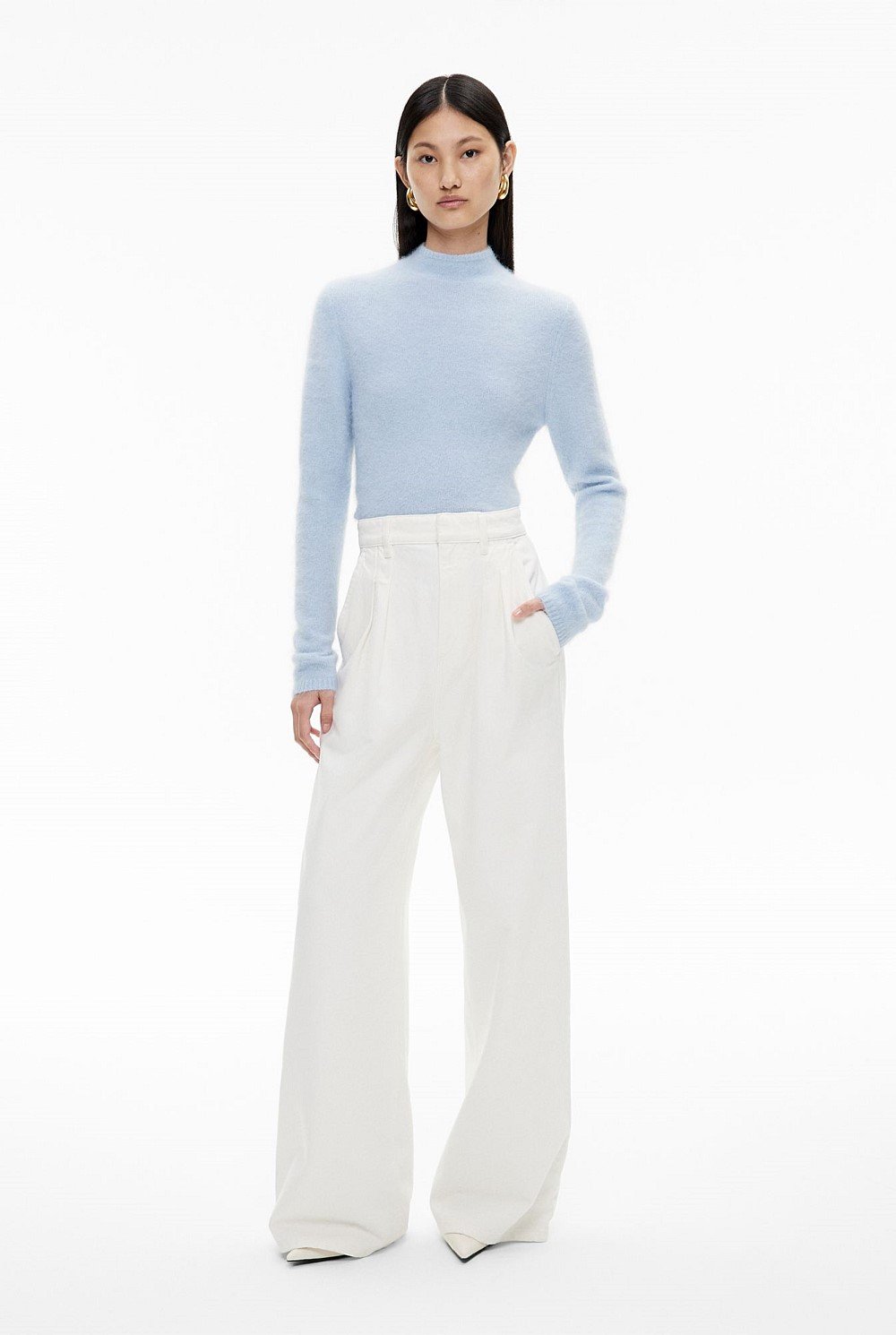 Fluffy Open Back Knit