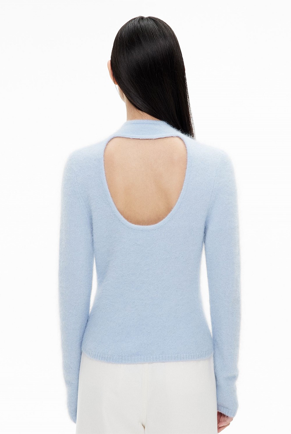 Fluffy Open Back Knit
