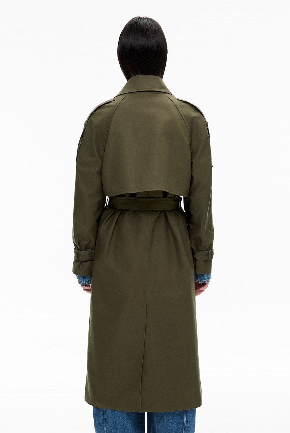 Snap Front Trench Coat