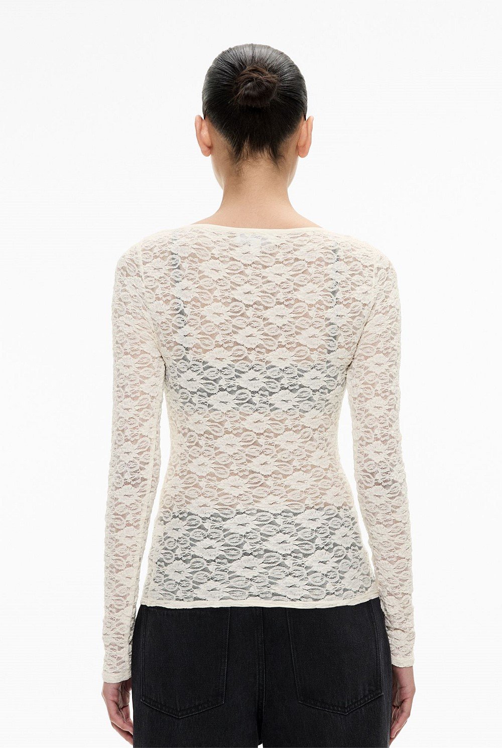 Textured Boat Neck Top