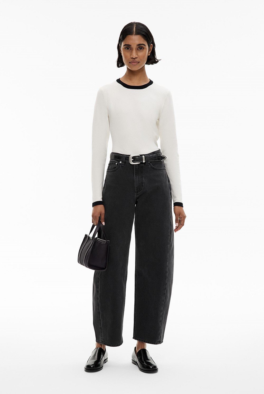 Contrast Trim Knit