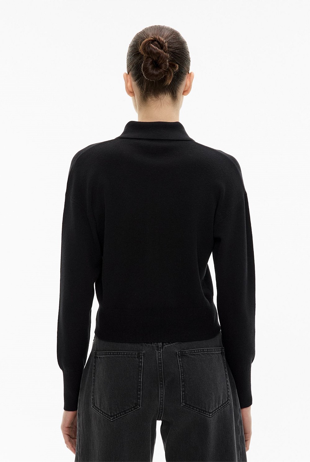 Collar Fine Cardigan