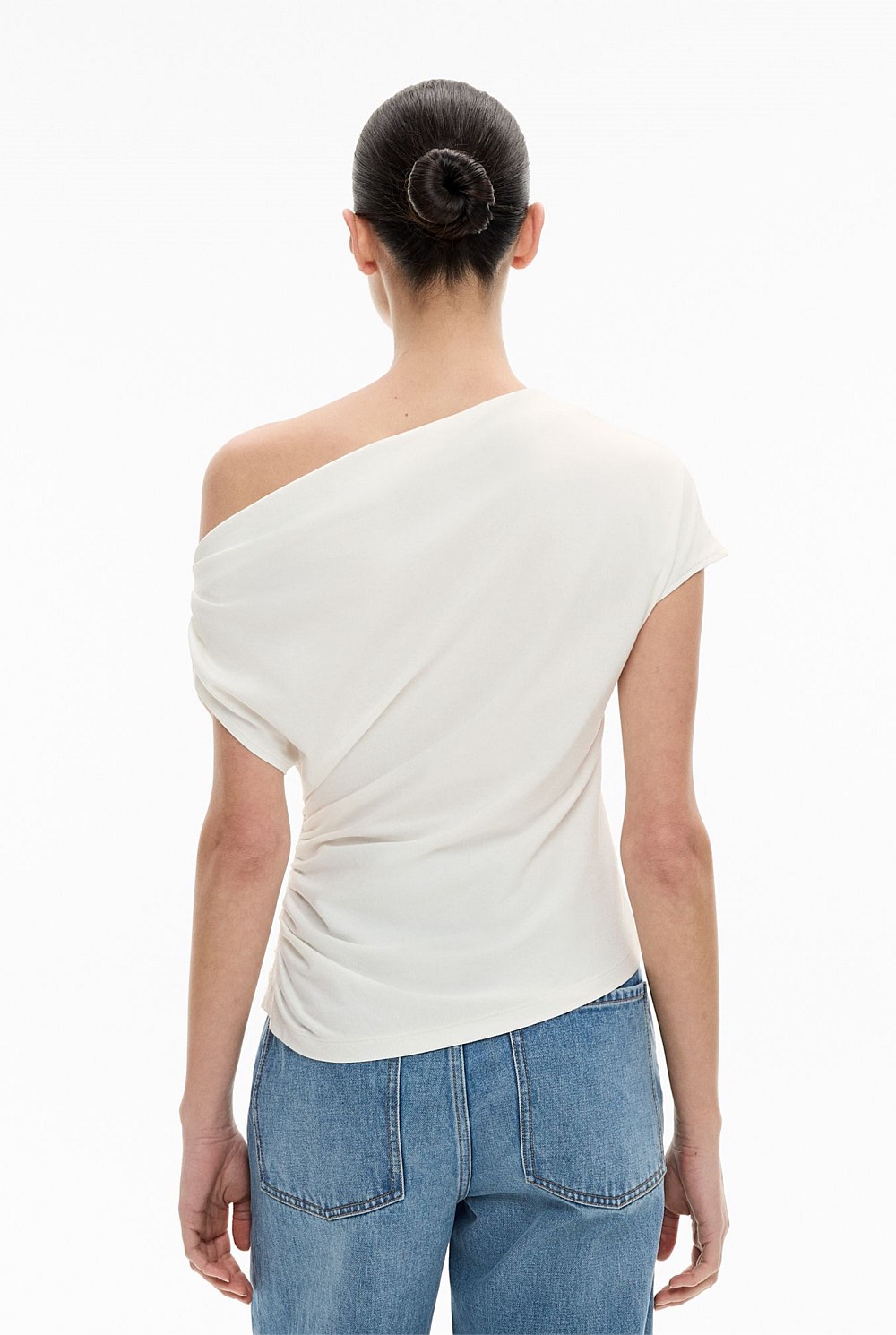 Asymmetric Draped T-Shirt