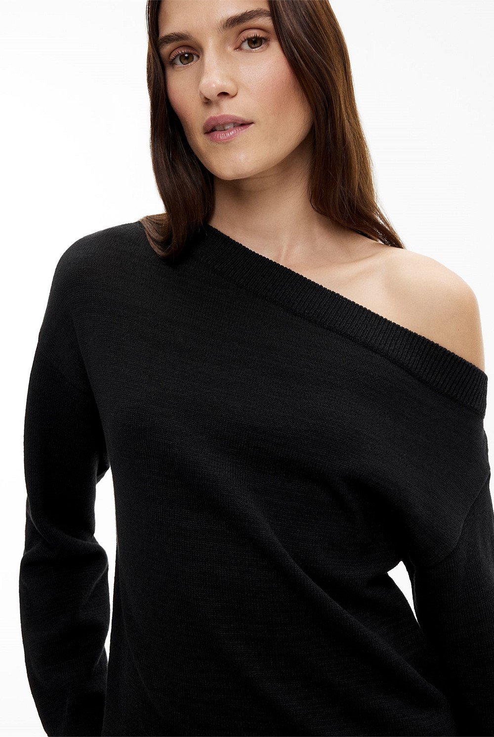 Asymmetric Slouch Knit
