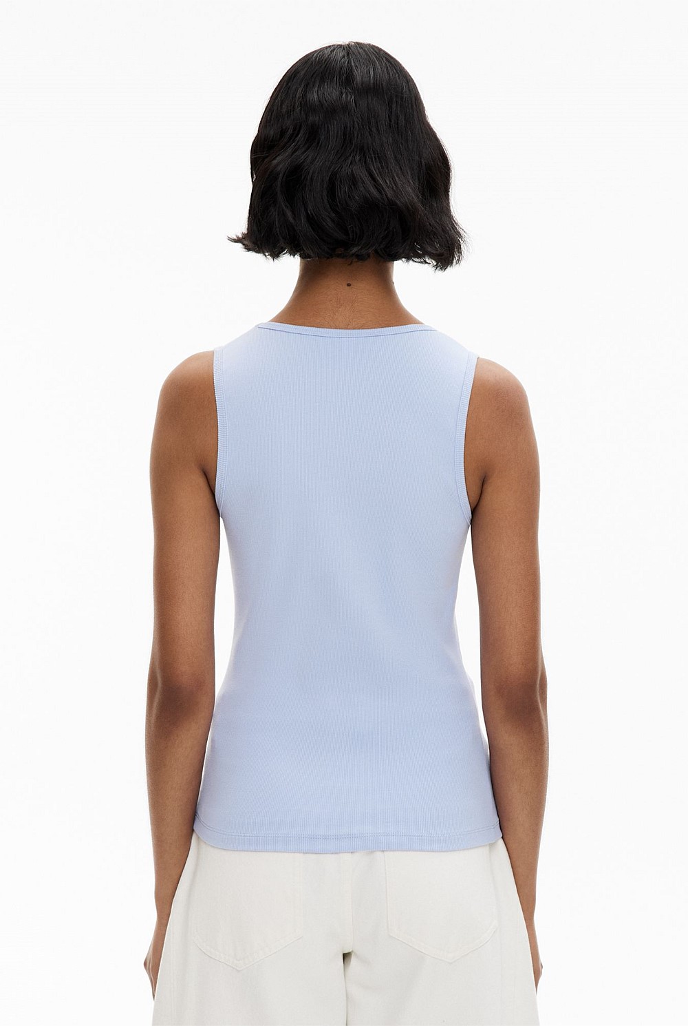 Scoop Rib Tank Top