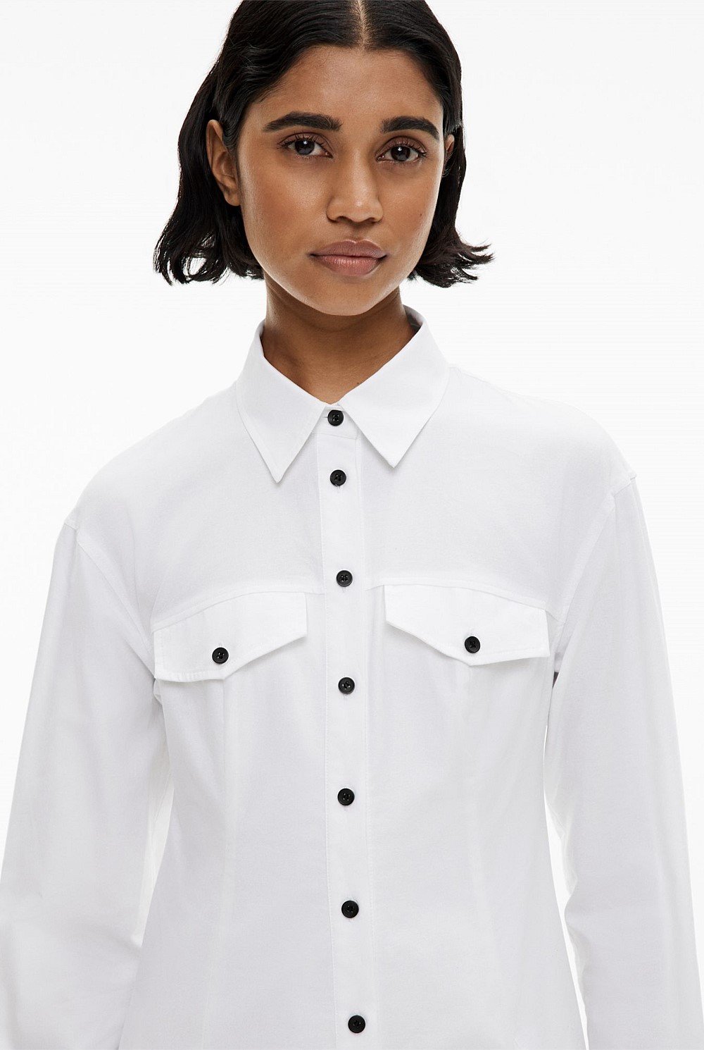 Godet Shirt Dress
