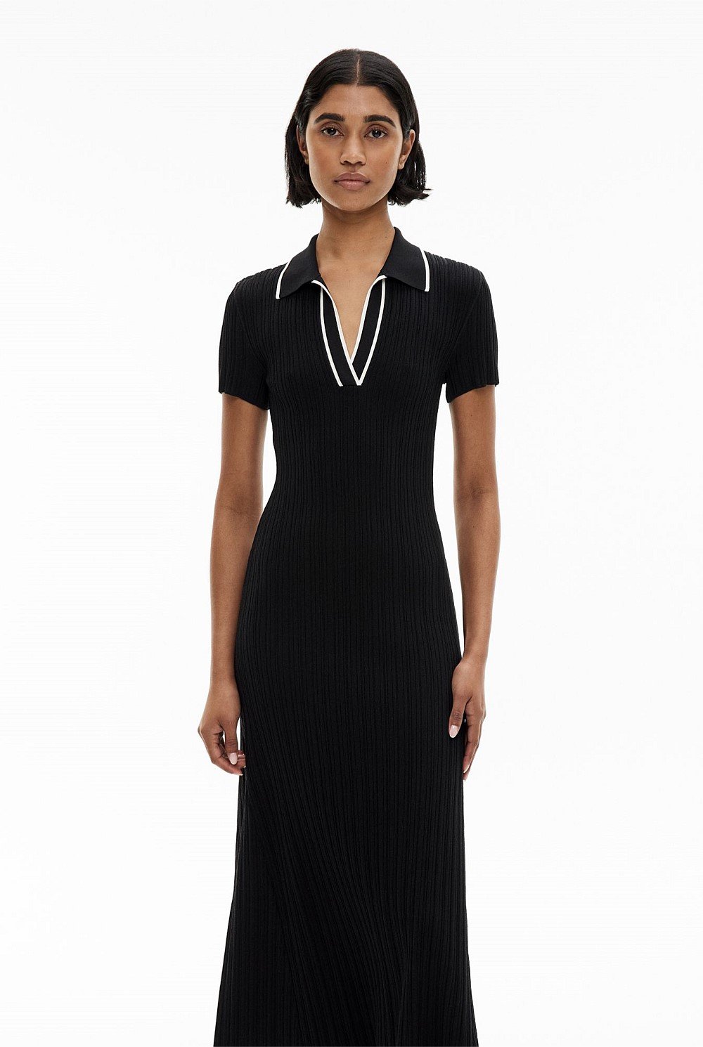 Polo Rib Knit Dress