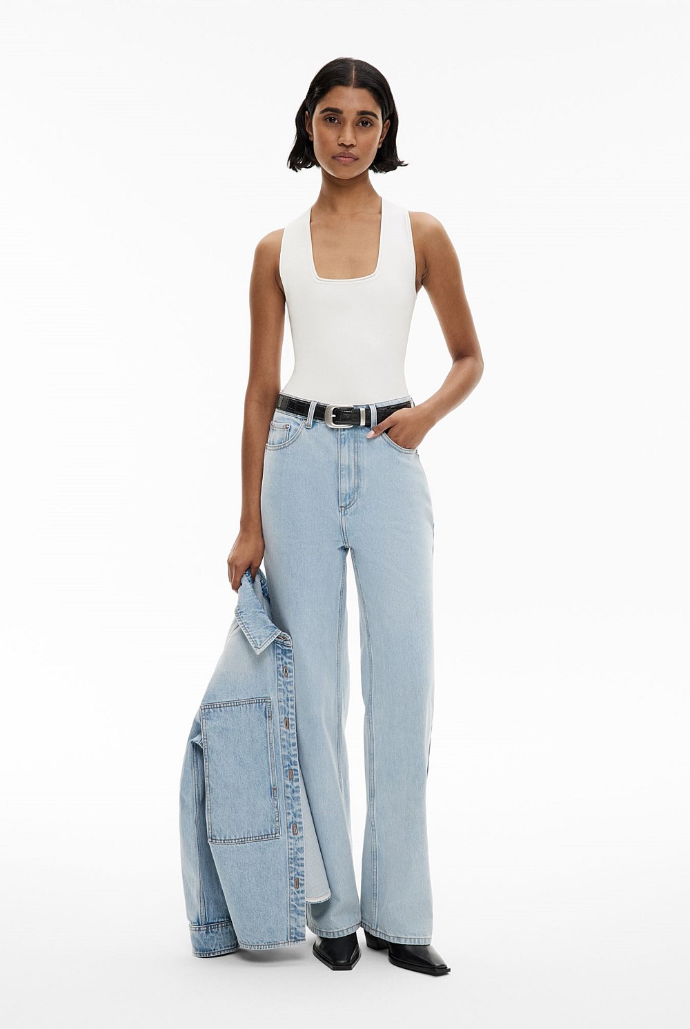 Compact Square Neck Tank Top