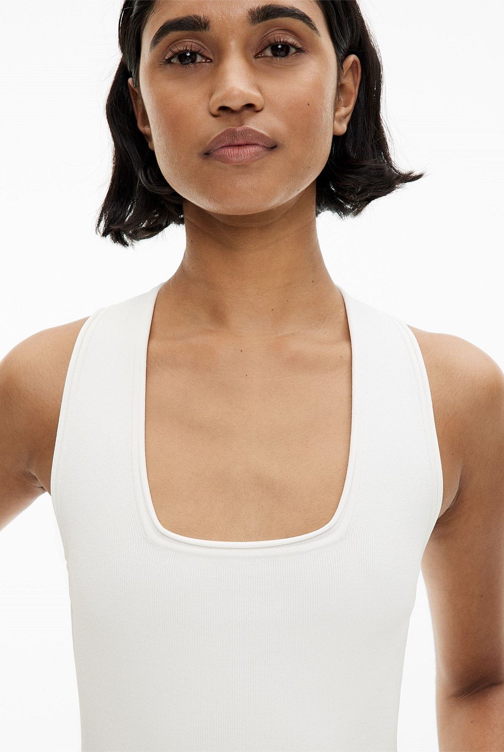 Compact Square Neck Tank Top
