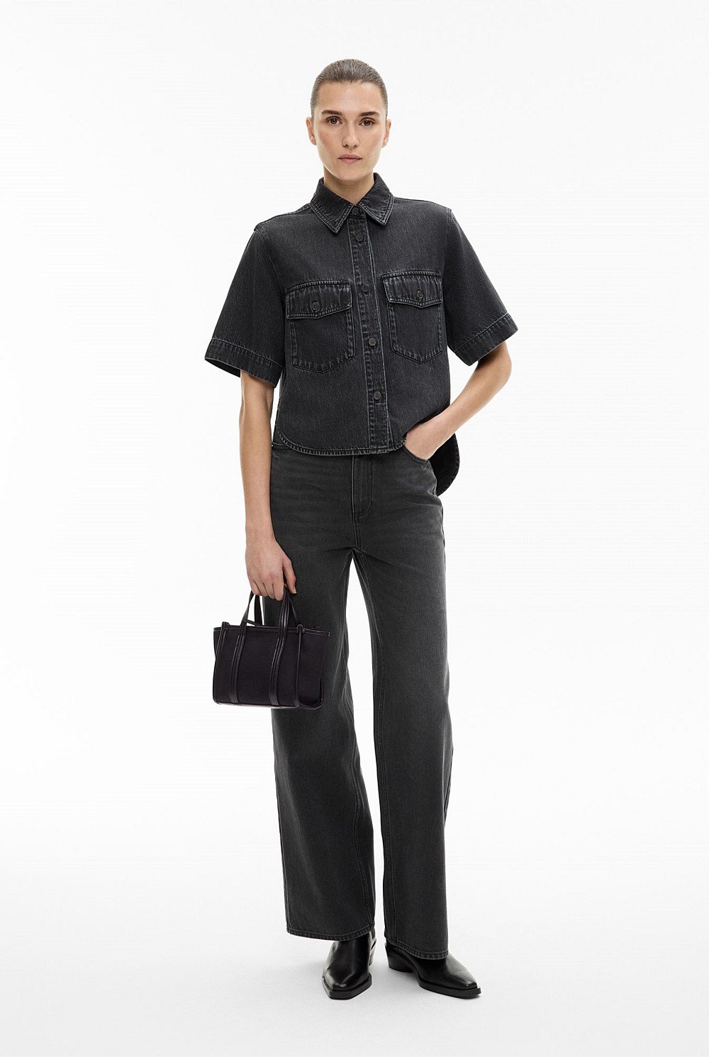 Patch Pocket Denim Shirt