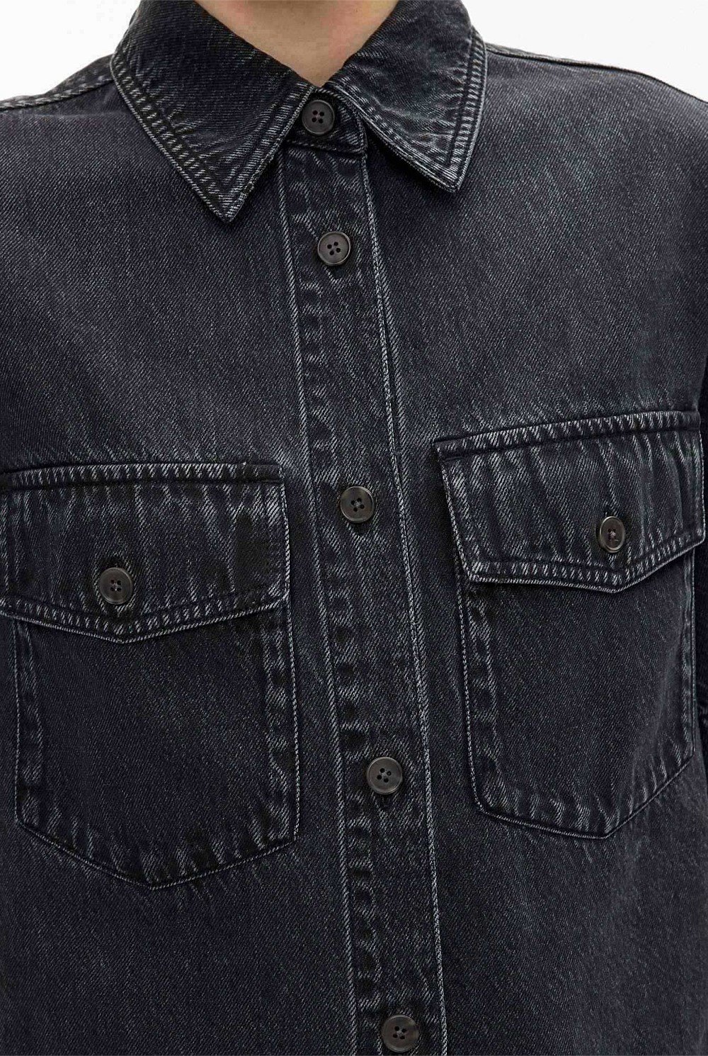 Patch Pocket Denim Shirt