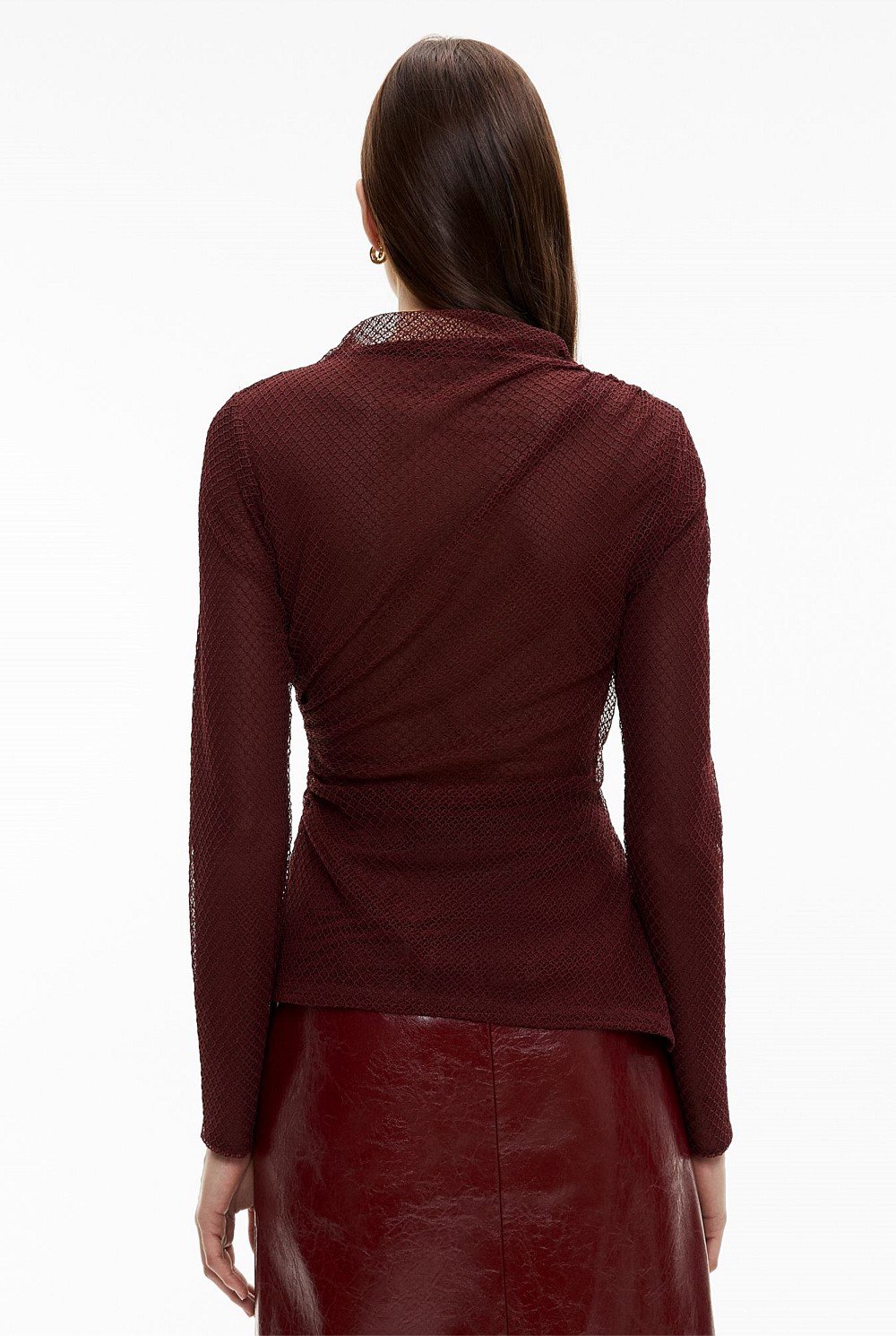 Openwork Jersey Top