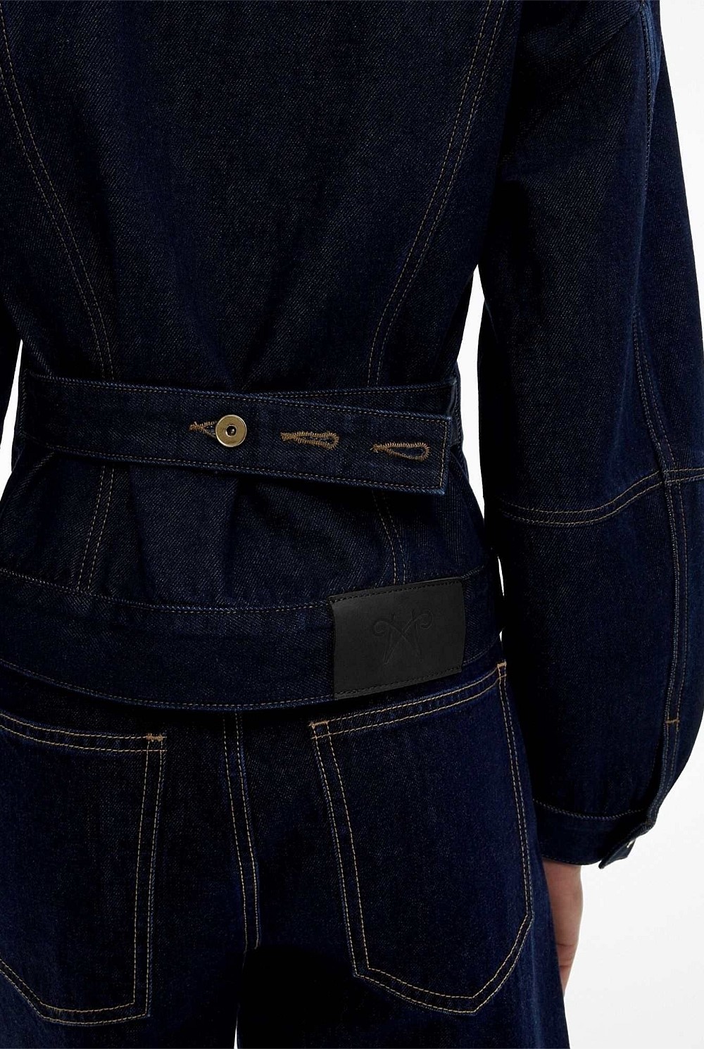 Cinched Denim Jacket