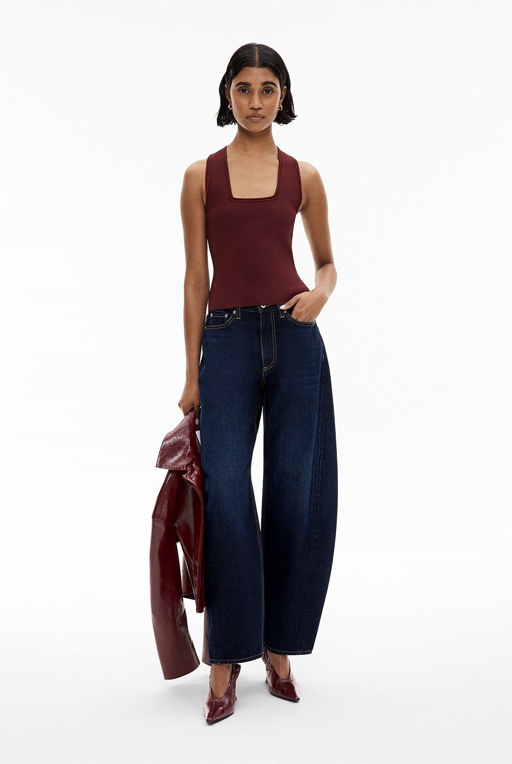 Compact Square Neck Tank Top