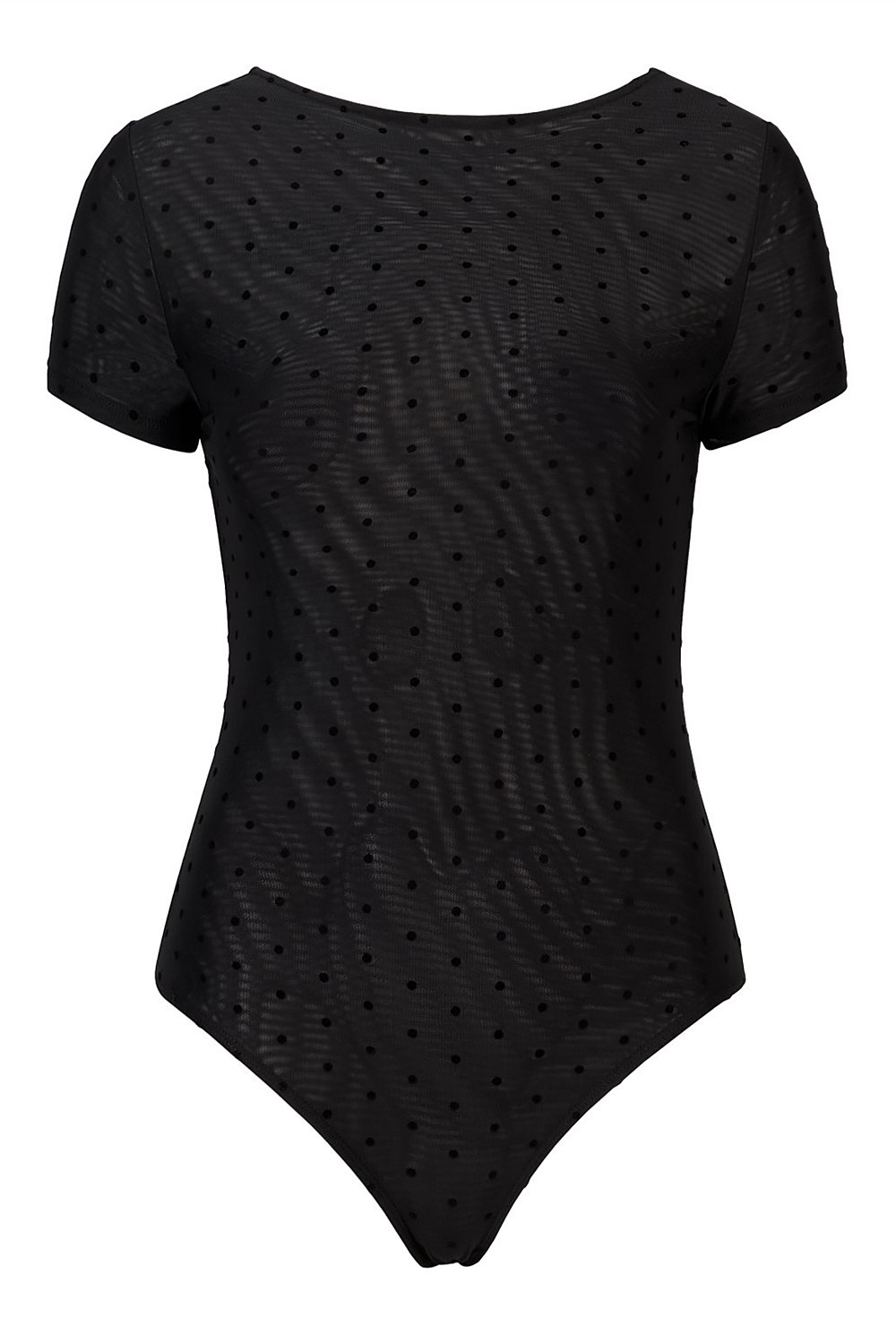 Flocked Spot Bodysuit
