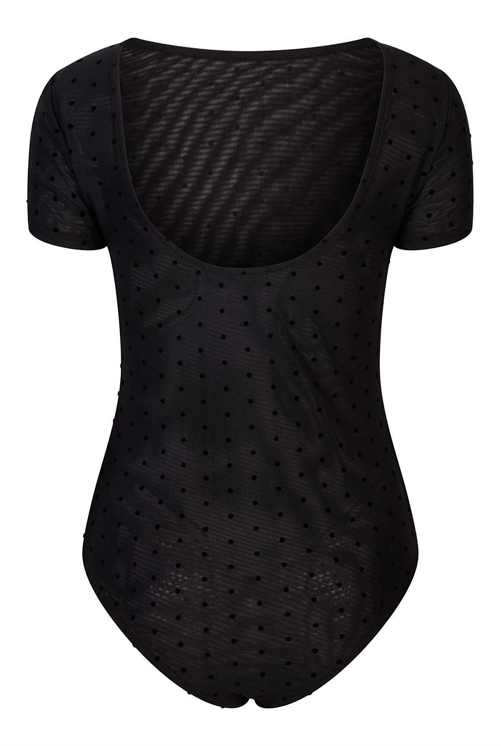 Flocked Spot Bodysuit