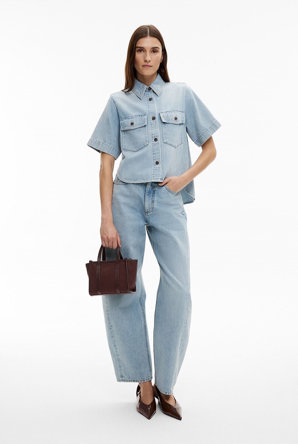 Patch Pocket Denim Shirt