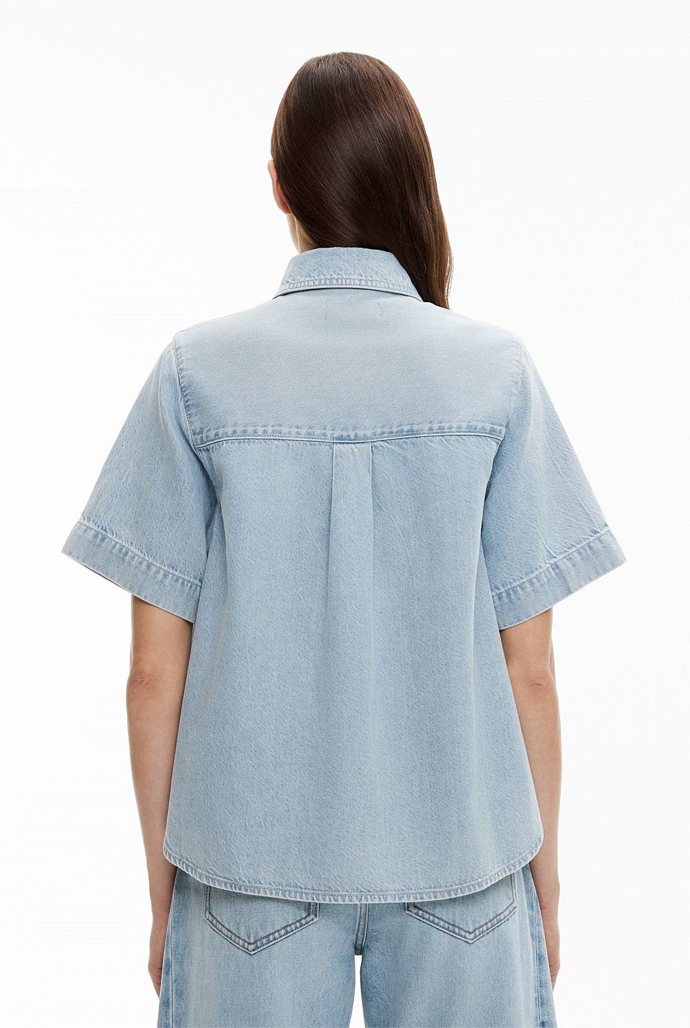 Patch Pocket Denim Shirt