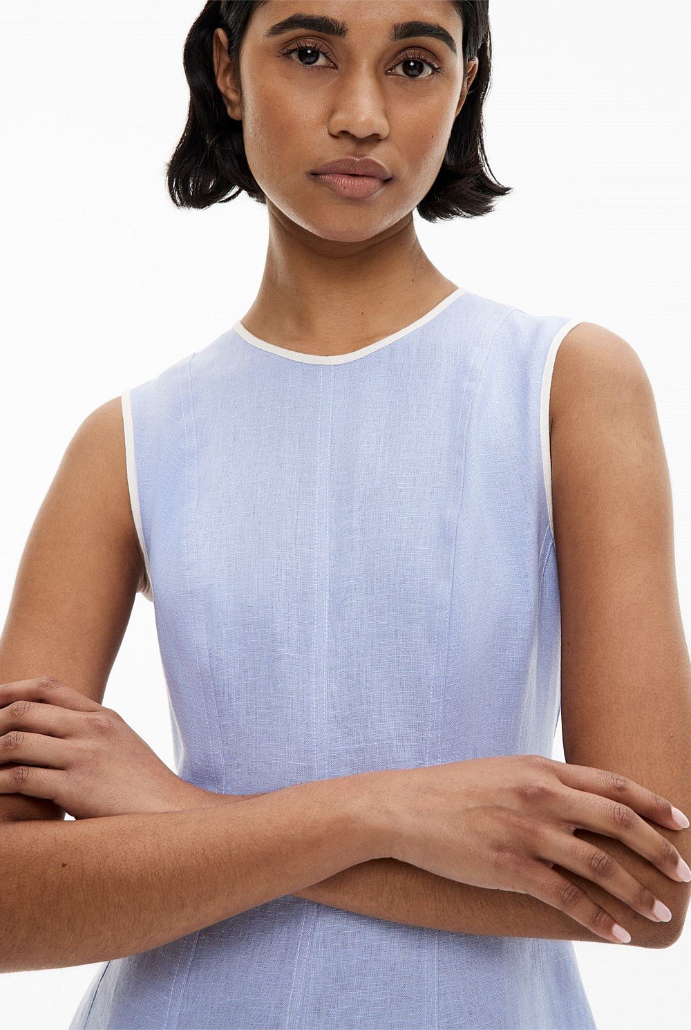 Linen Seam Dress