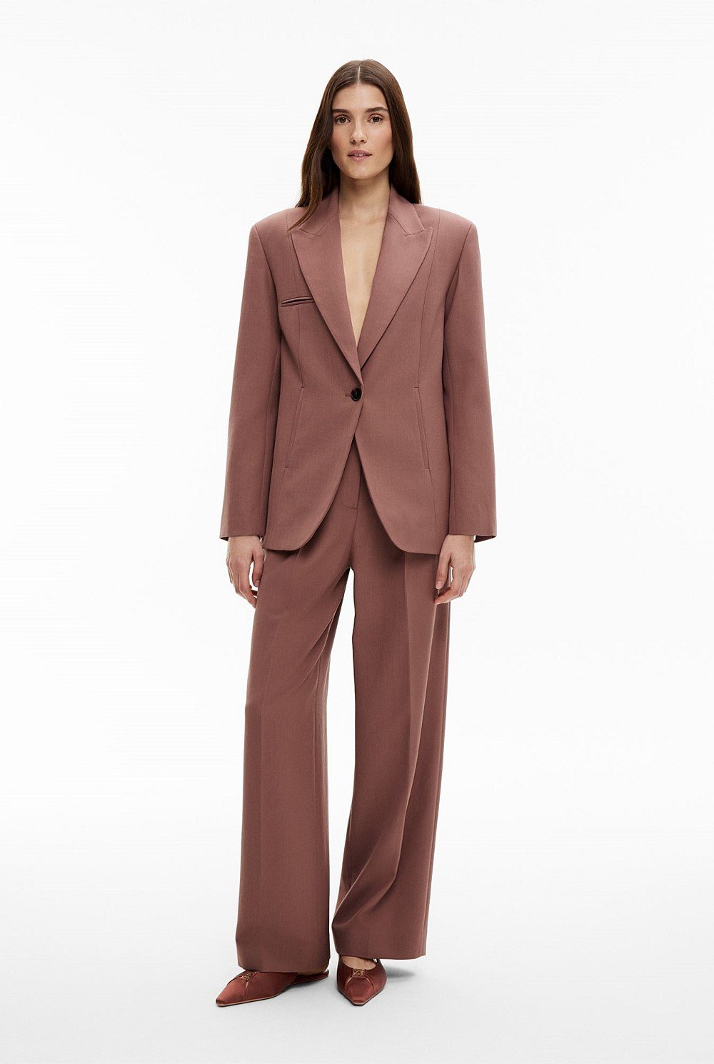 Piped Pocket Blazer