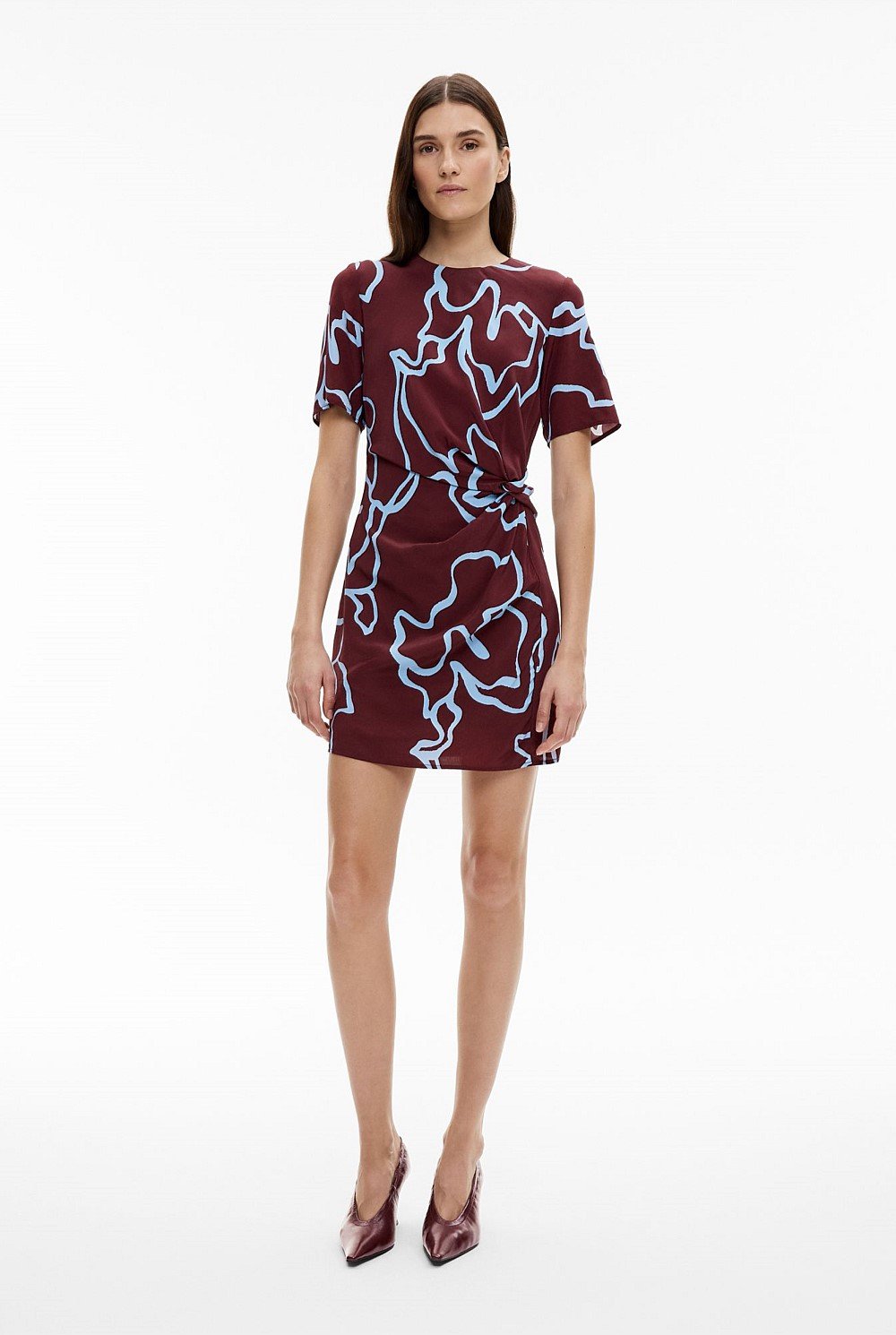 Knot Detail Mini Dress