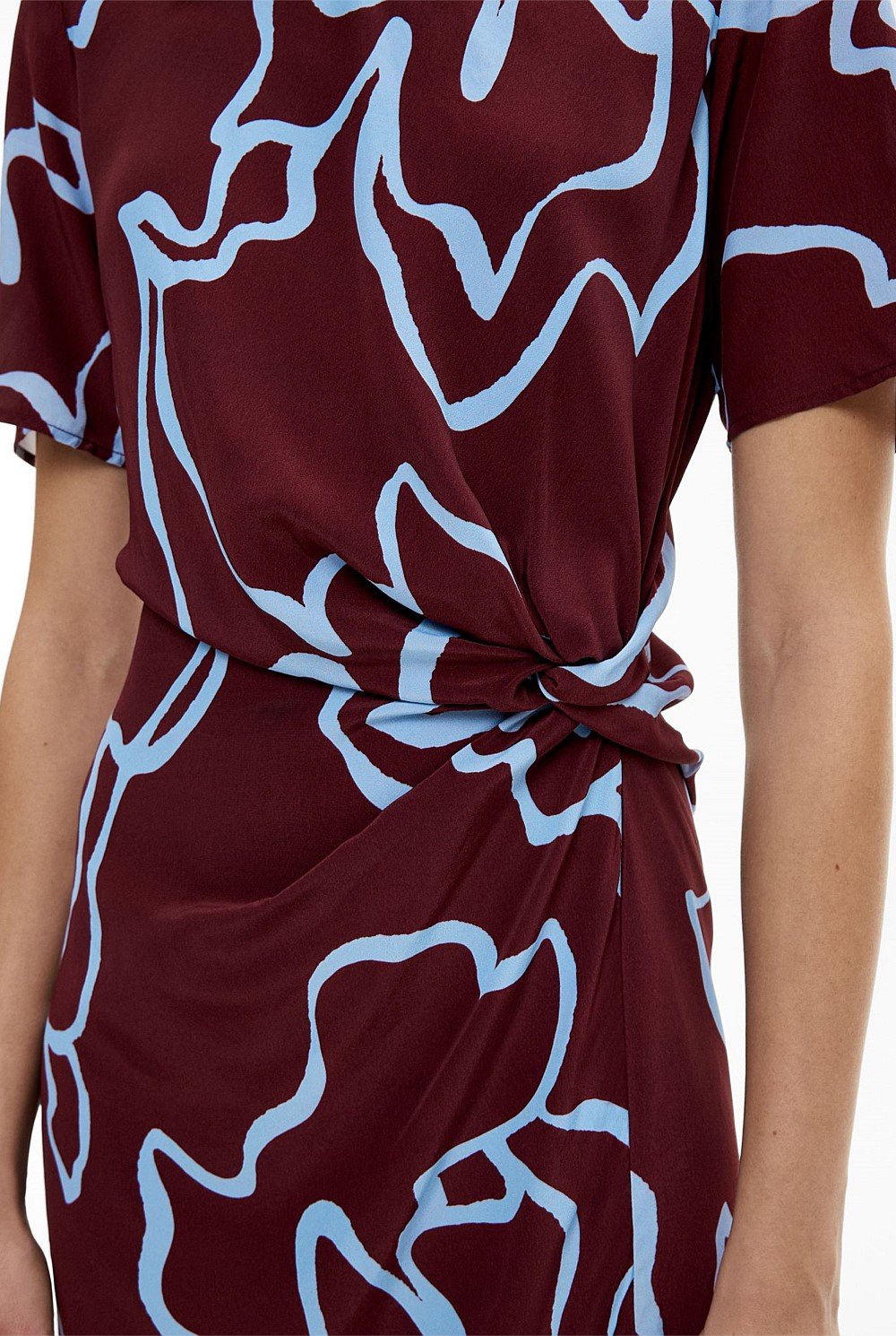 Knot Detail Mini Dress