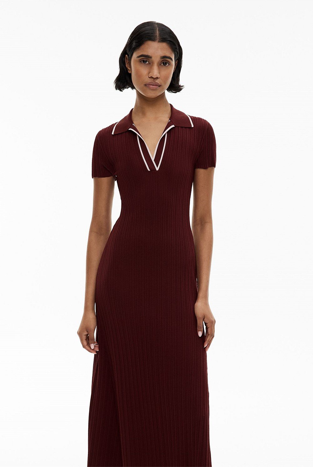 Polo Rib Knit Dress