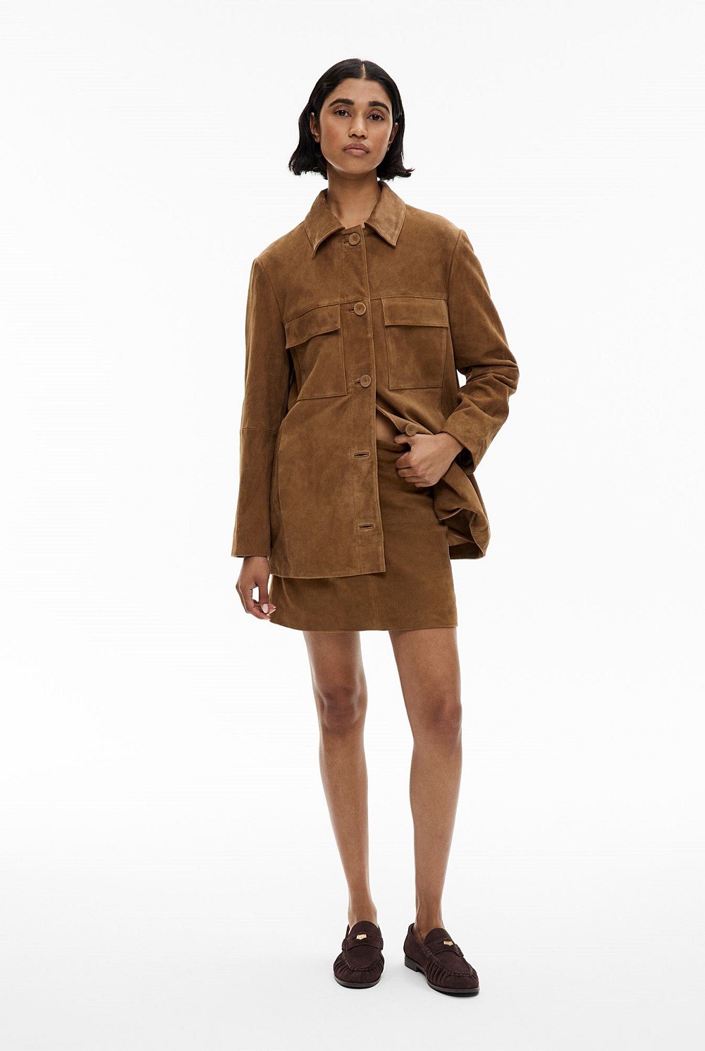 Suede Skirt