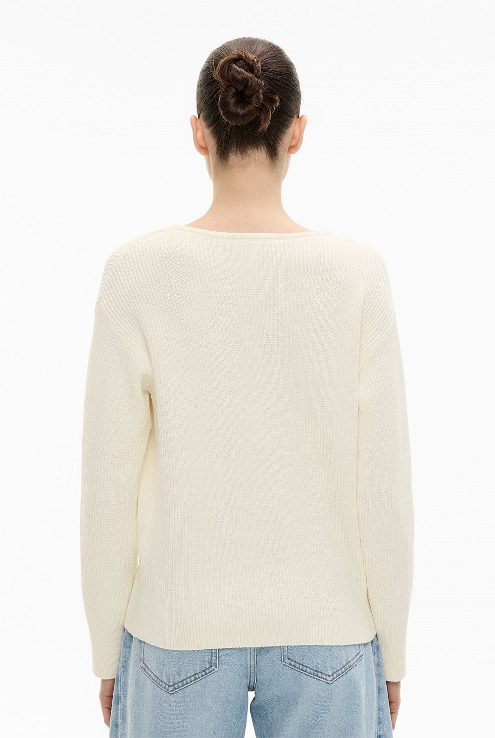 Shaped Neck Knit