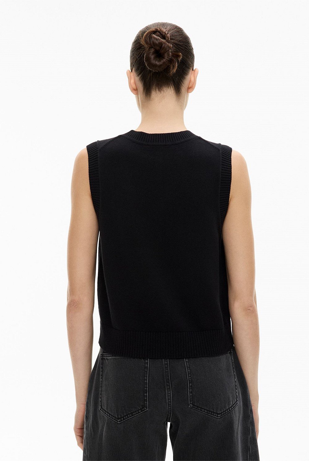 Knit Button Tank Top