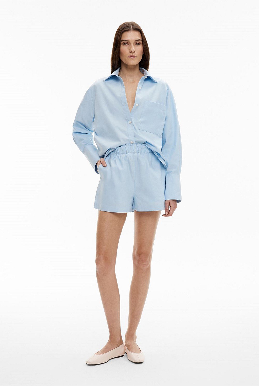 Cotton Oxford Shorts