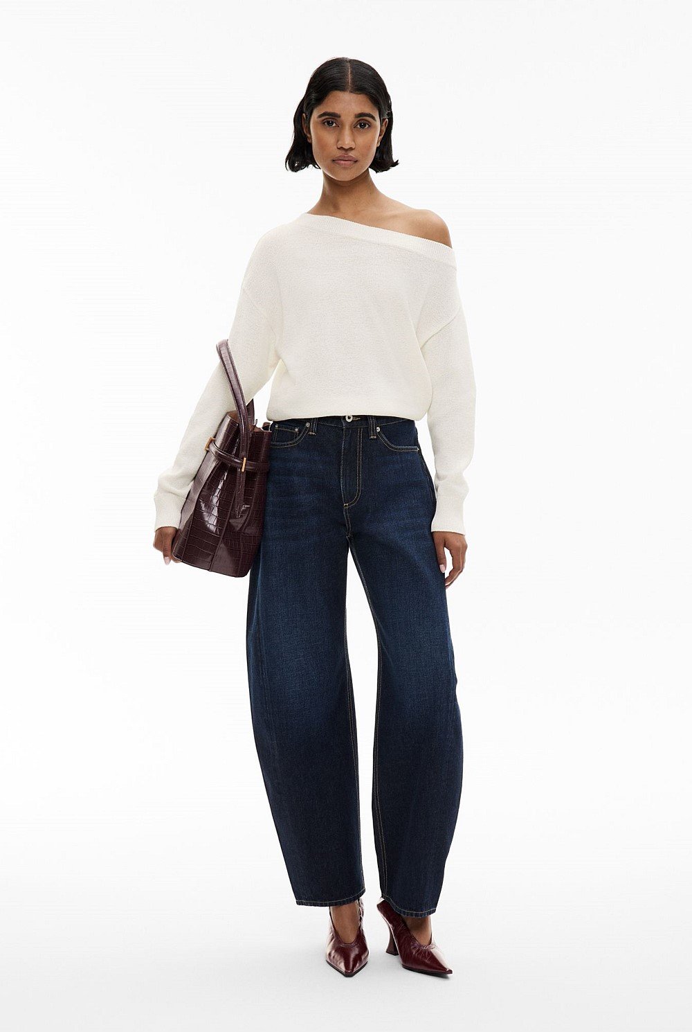 Asymmetric Slouch Knit
