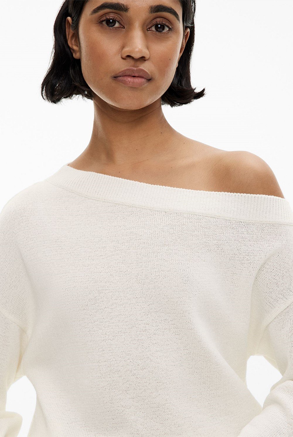 Asymmetric Slouch Knit