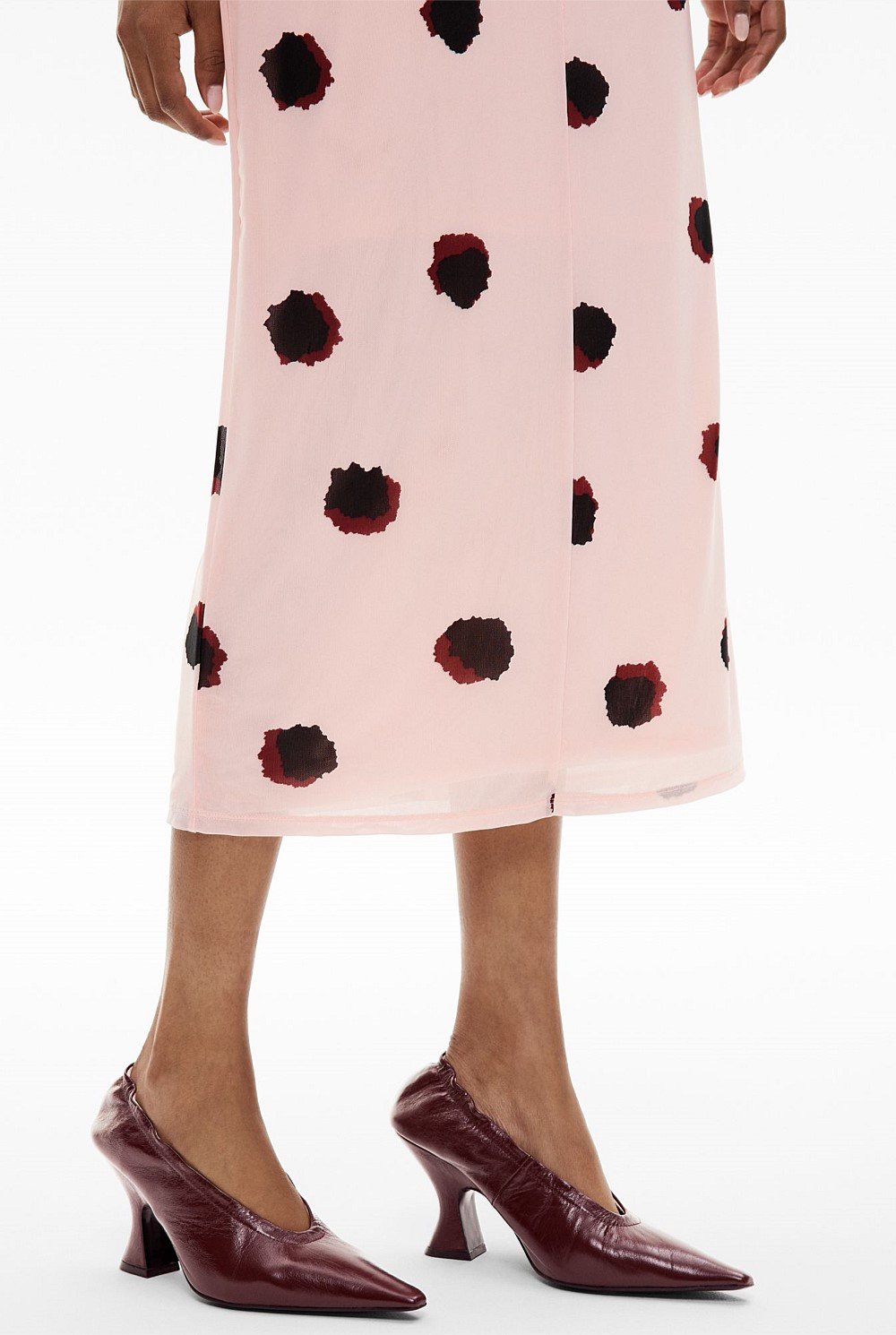 Gather Mesh Dress