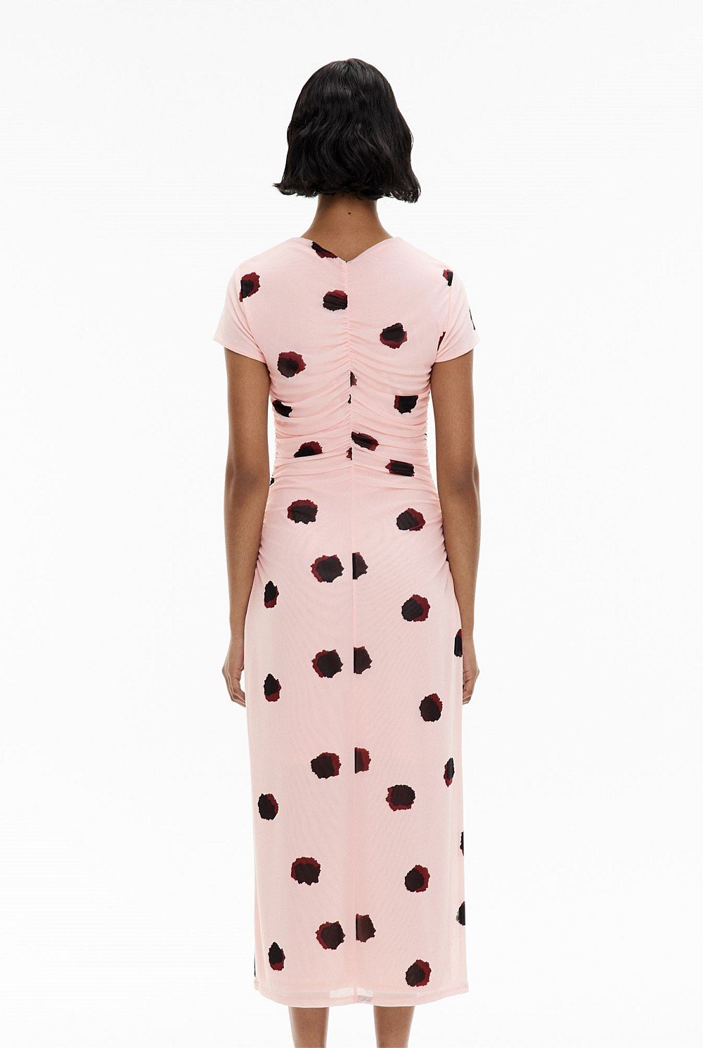 Gather Mesh Dress
